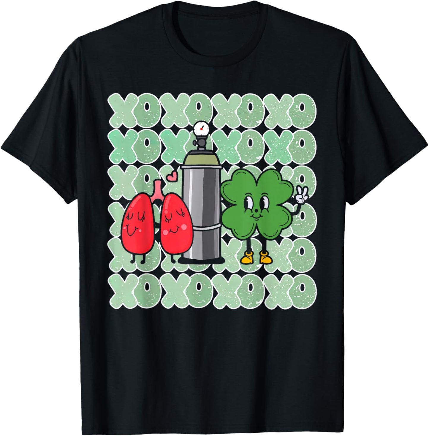 Respiratory Therapist ST Patrick's Day RT Lung Pulmonologist T-Shirt - T-Shirt | Black