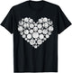 Volleyball Heart Valentine's Day Volleyball Lover Women Girl T-Shirt - T-Shirt | Black
