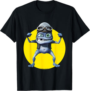 Crazy Frog Axel F Double Bicep Pose T-Shirt - T-Shirt | Black