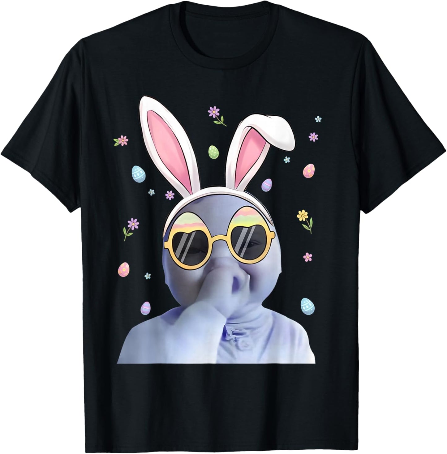 Ai Baby Meme Funny Niche Ai Baby Easter Day Party T-Shirt - T-Shirt | Black