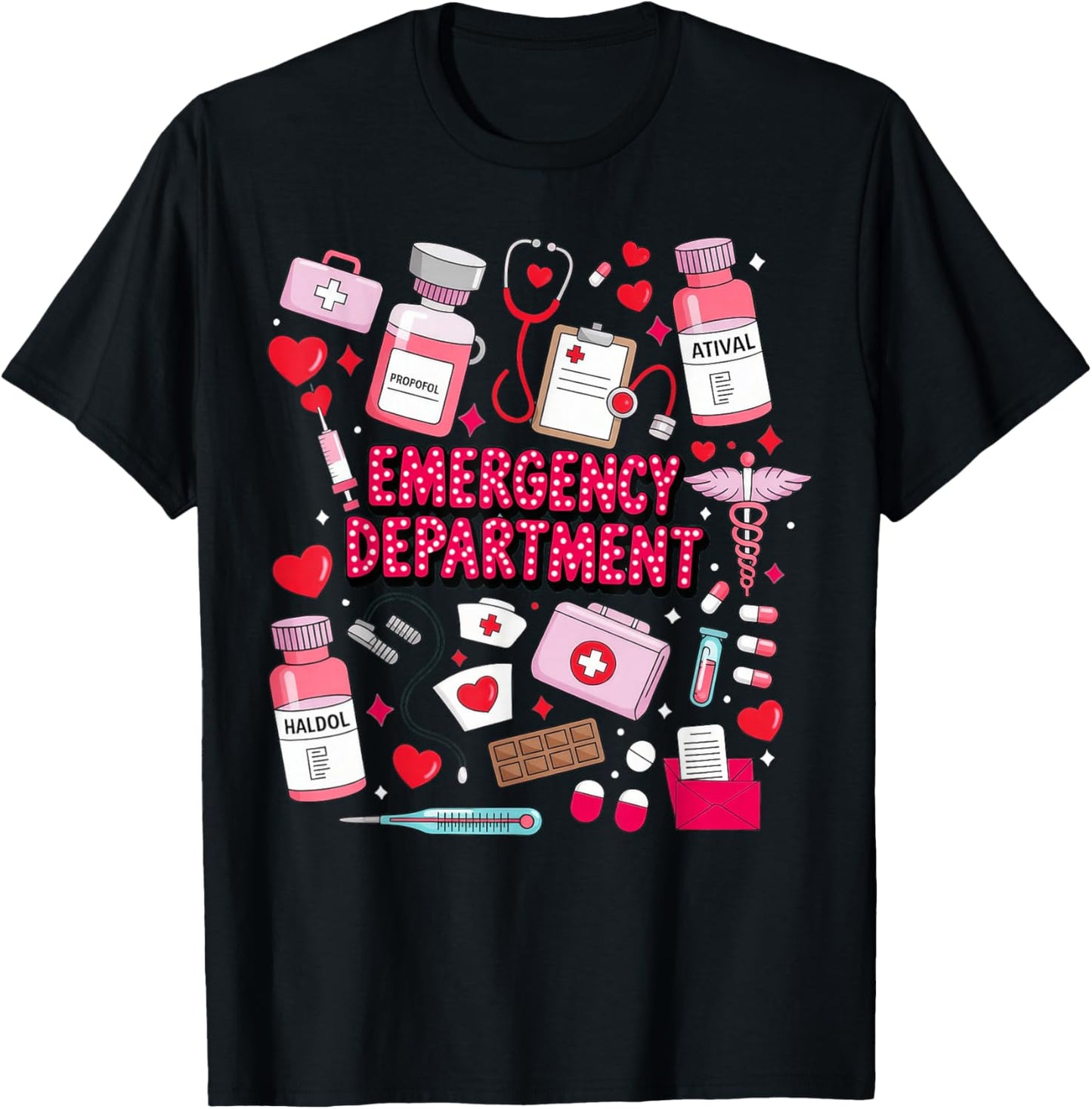 Emergency Department ED ER Nurse T-Shirt - T-Shirt | Black