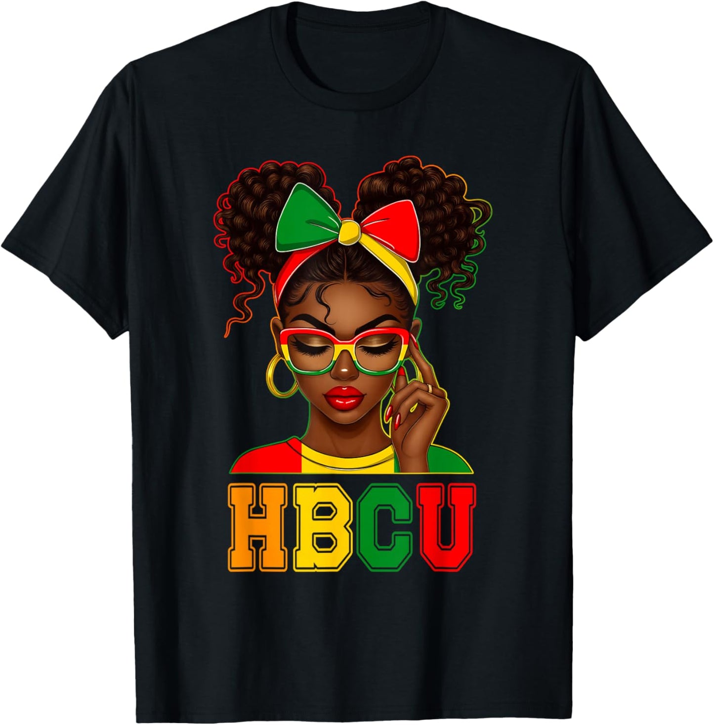 HBCU African American Black Woman University College T-Shirt - T-Shirt | Black