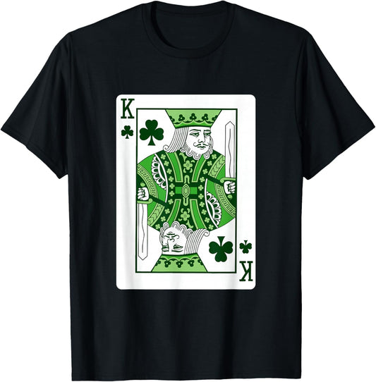 King of Shamrock - St Patrick's Day Irish Pride T-Shirt - T-Shirt | Black
