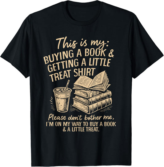 Reading Bookish Book Club Caffeinated Books & Coffee Lover T-Shirt - T-Shirt | Black