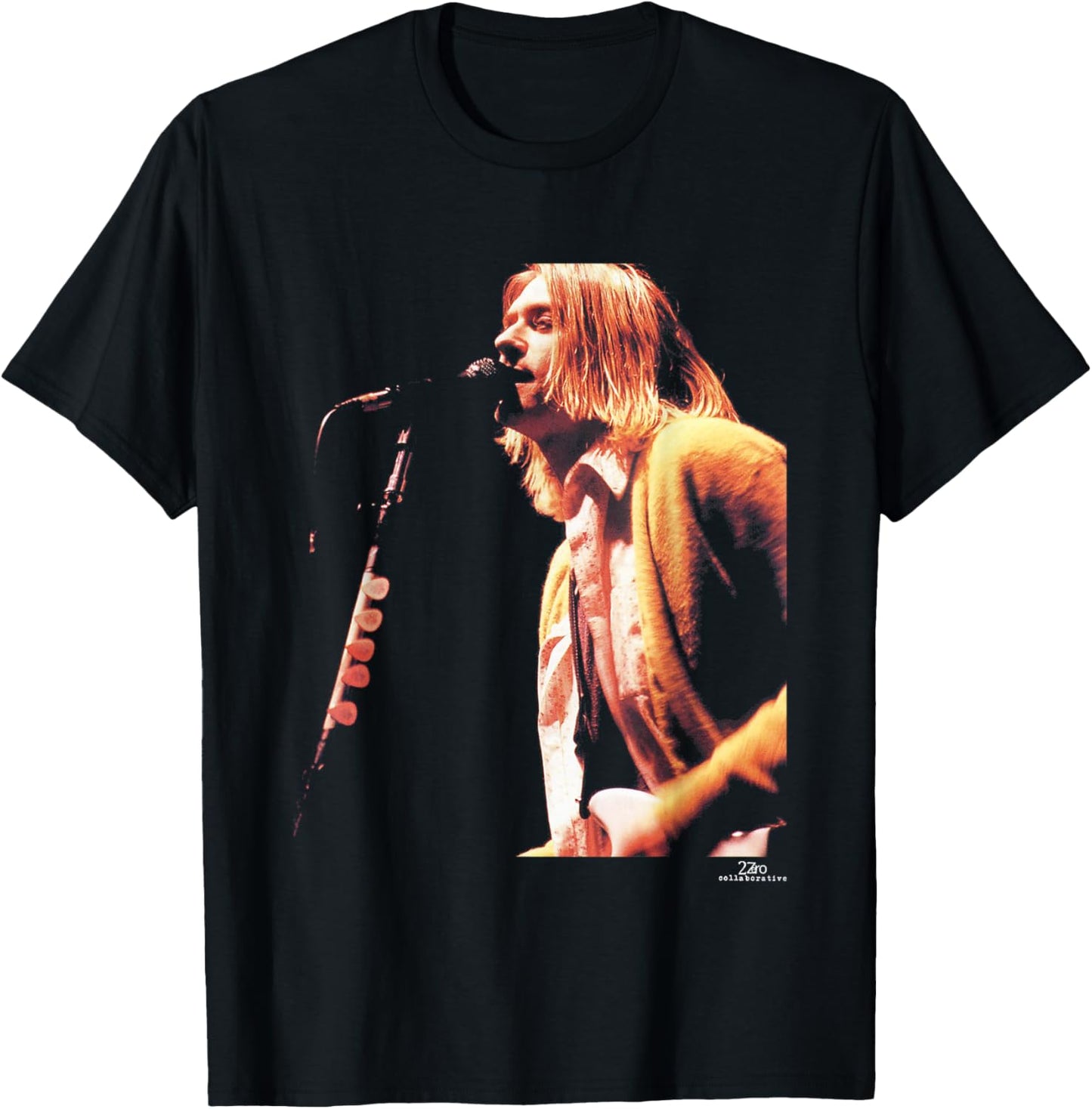 Kurt Cobain Nirvana in Utero Tour by Phil Nicholls T-Shirt - T-Shirt | Black