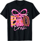 Boo Crew Cute Coquette Bow Ghost Halloween Women Kids T-Shirt - T-Shirt | Black