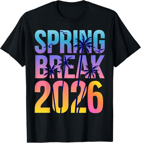Tie Dye Spring Break Cruise Crew 2026 Family Summer Vacation T-Shirt - T-Shirt | Black