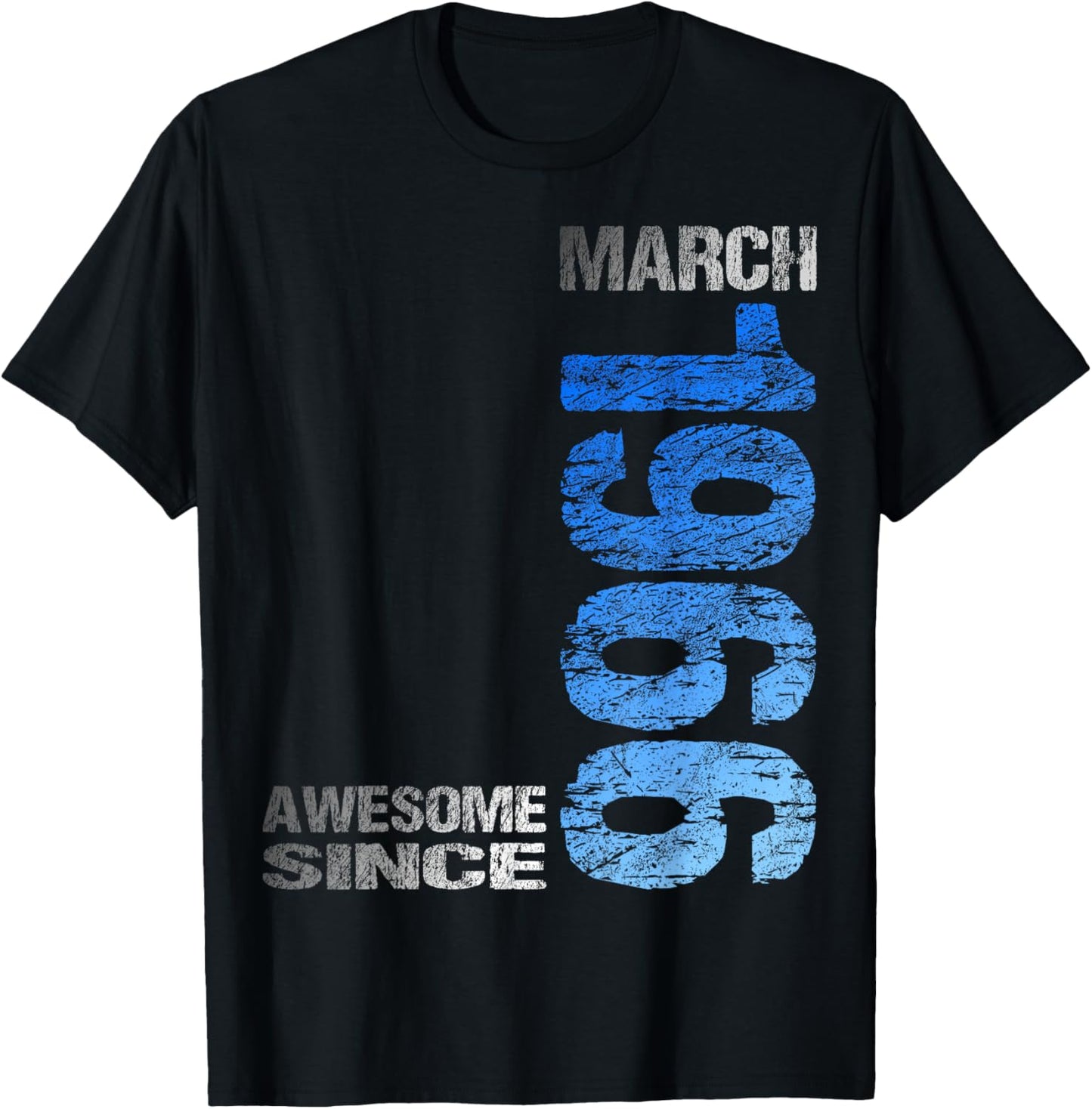 Awesome Since March 1966 Vintage 60. Birthday T-Shirt - T-Shirt | Black