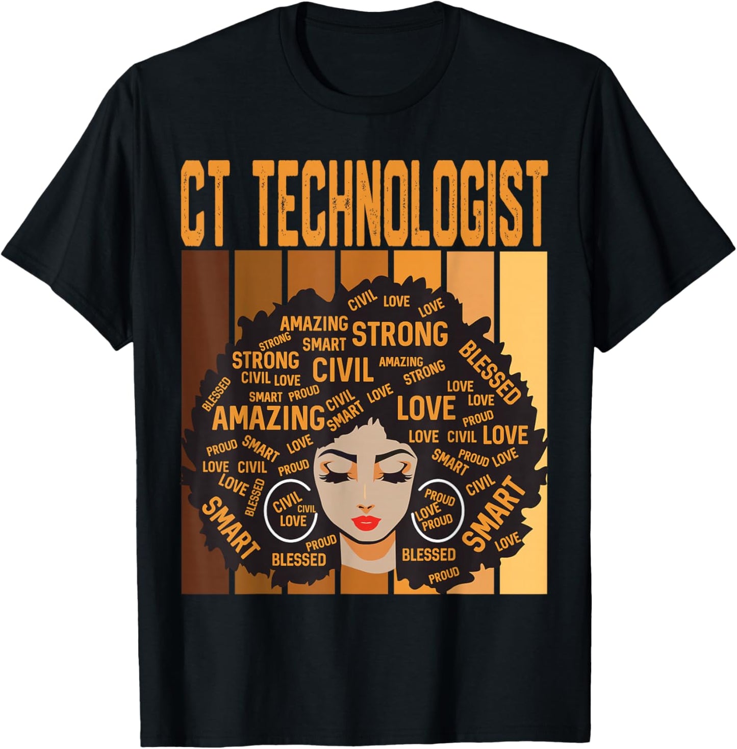 CT Technologist Powerful Black History Month Black Pride T-Shirt - T-Shirt | Black