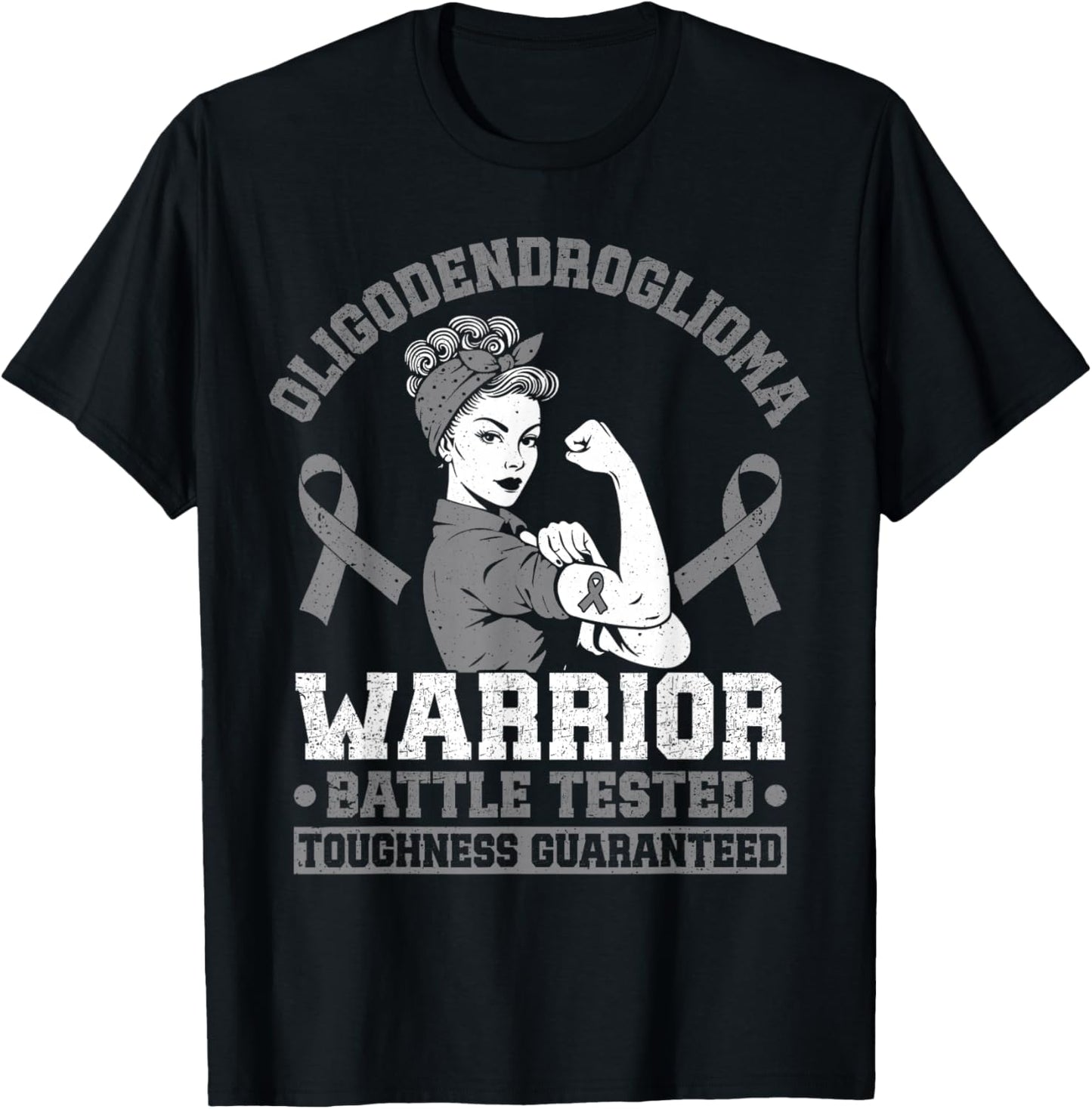Oligodendroglioma Warrior T-Shirt - T-Shirt | Black