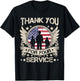 Thank You for Your Service Veterans Proud Veterans Day USA T-Shirt - T-Shirt | Black