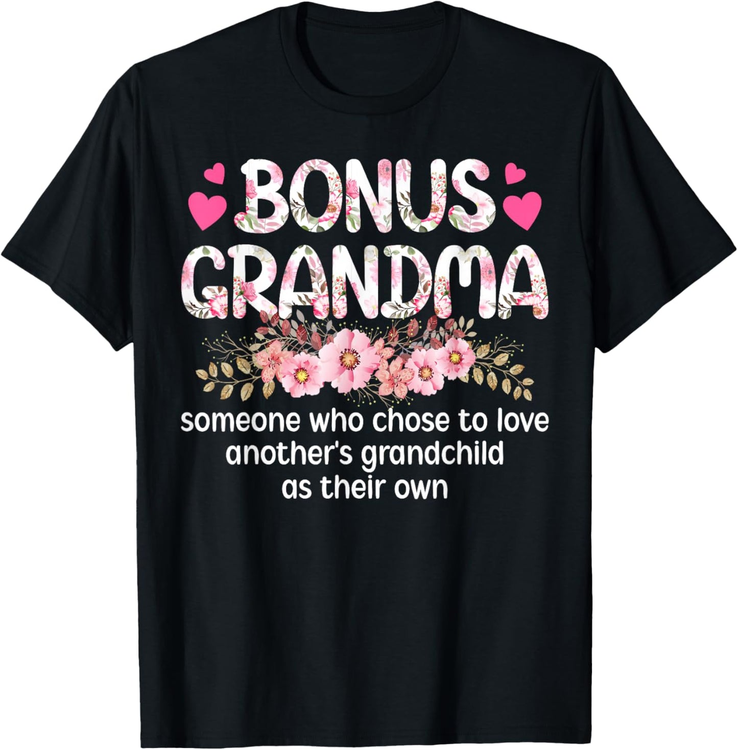 Bonus Grandma Definition Bonus Grandmother T-Shirt - T-Shirt | Black