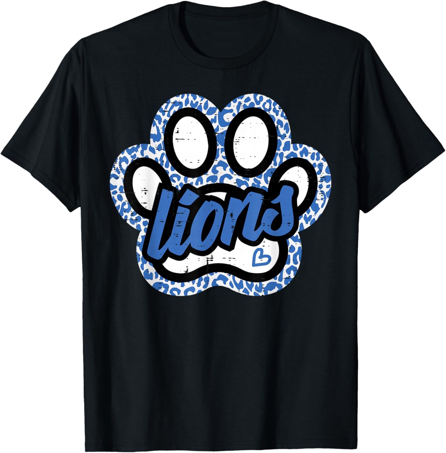 Lion Paw Men Kids Women Boys Girls Youth Teen T-Shirt - T-Shirt | Black