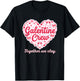 Valentines Day Galentine's Gang Heart Valentine Women Girls T-Shirt - T-Shirt | Black