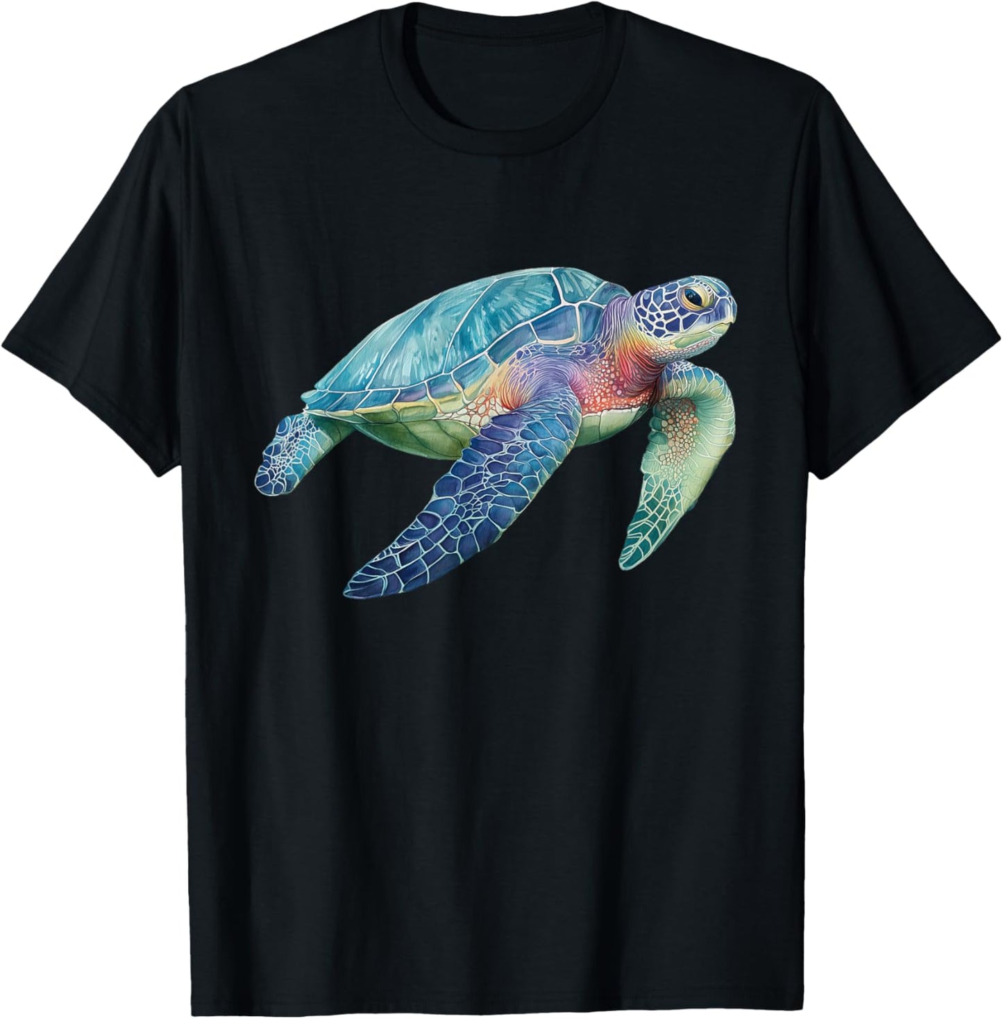 Tortoise Turtle Sea Graphic T-Shirt - T-Shirt | Black