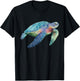 Tortoise Turtle Sea Graphic T-Shirt - T-Shirt | Black