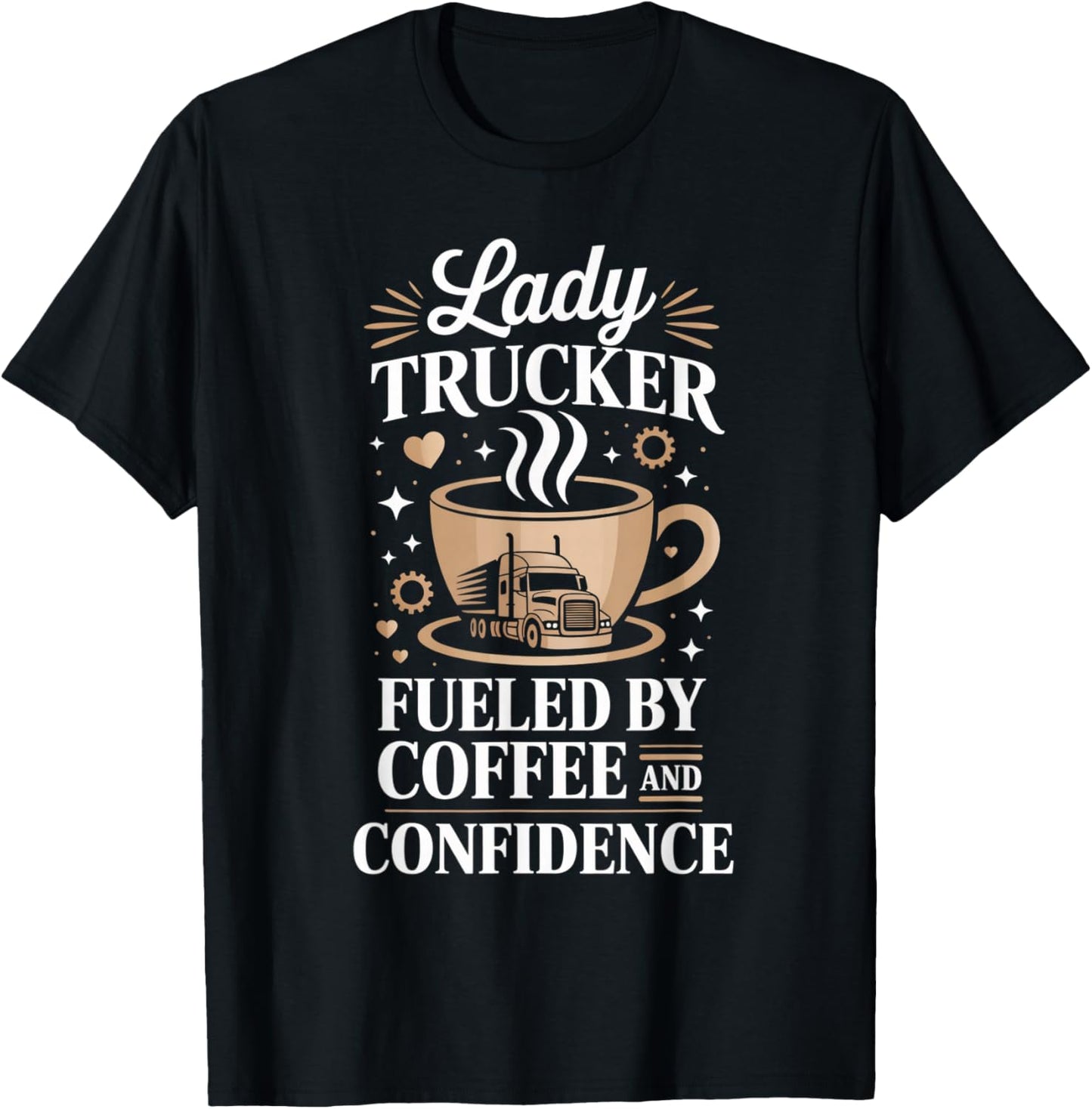 Truck Driver 18 Wheeler Trucker Semi Truck T-Shirt - T-Shirt | Black