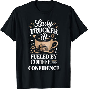 Truck Driver 18 Wheeler Trucker Semi Truck T-Shirt - T-Shirt | Black