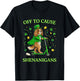 St Patricks Day Cavalier Leprechaun Scooter Shenanigans T-Shirt - T-Shirt | Black