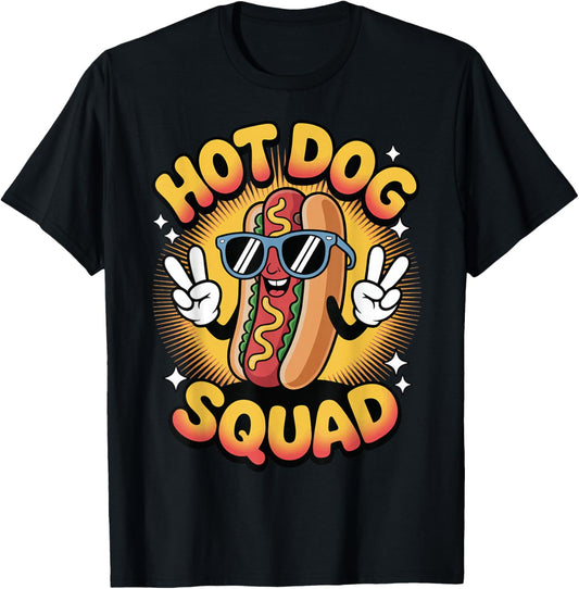 Hotdog Squad T-Shirt - T-Shirt | Black