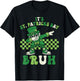 Kids Saint Patricks Leprechaun It's St Patricks Day Bruh T-Shirt - T-Shirt | Black