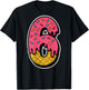 Funny Number 6 67 Costume Matching Group Halloween On Back T-Shirt - T-Shirt | Black