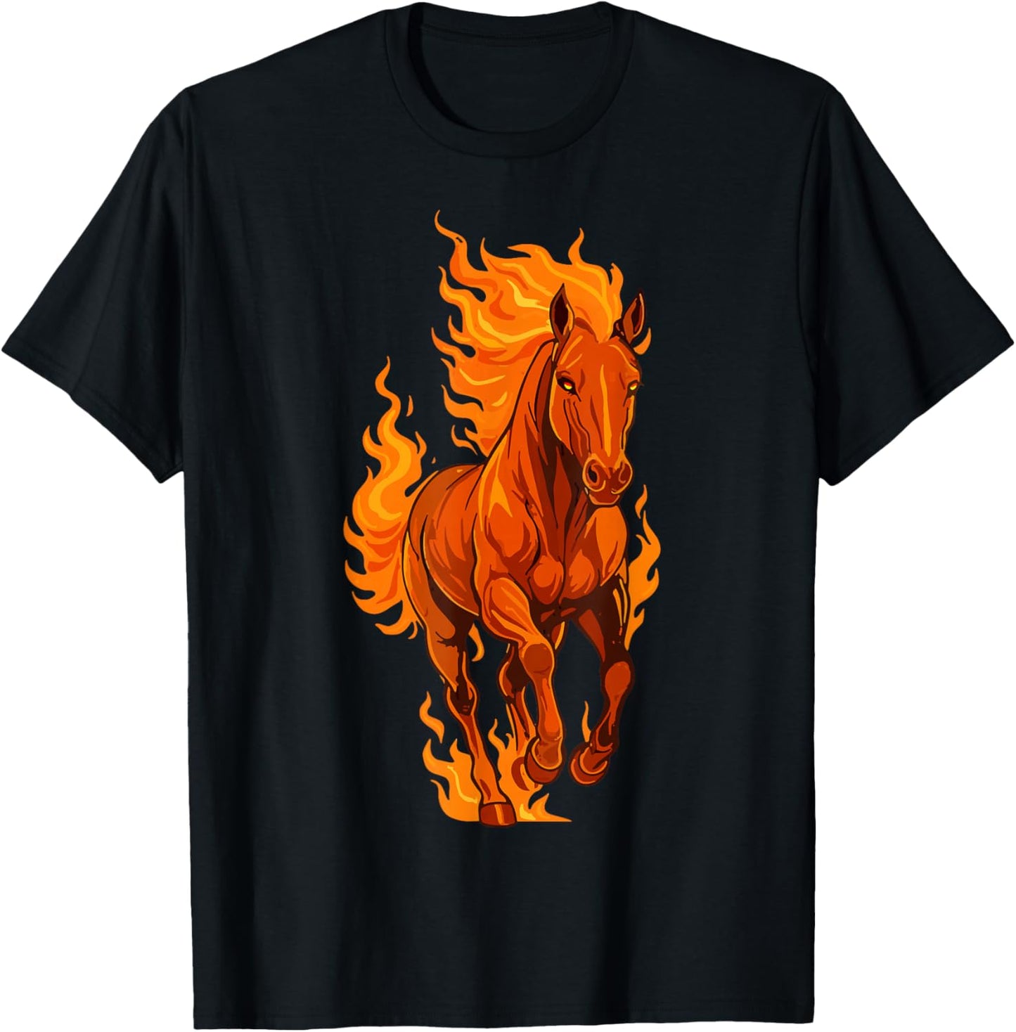 Fire Horse Chinese New Year 2026 Lunar Zodiac Festival T-Shirt - T-Shirt | Black
