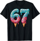 67 Ice Cream Drip Meme T-Shirt - T-Shirt | Black