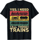 Cool Train Model Funny Train Railroad T-Shirt - T-Shirt | Black