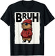 Cool Bruh Capybara Men Women Kids Teens Funny Capybara T-Shirt - T-Shirt | Black