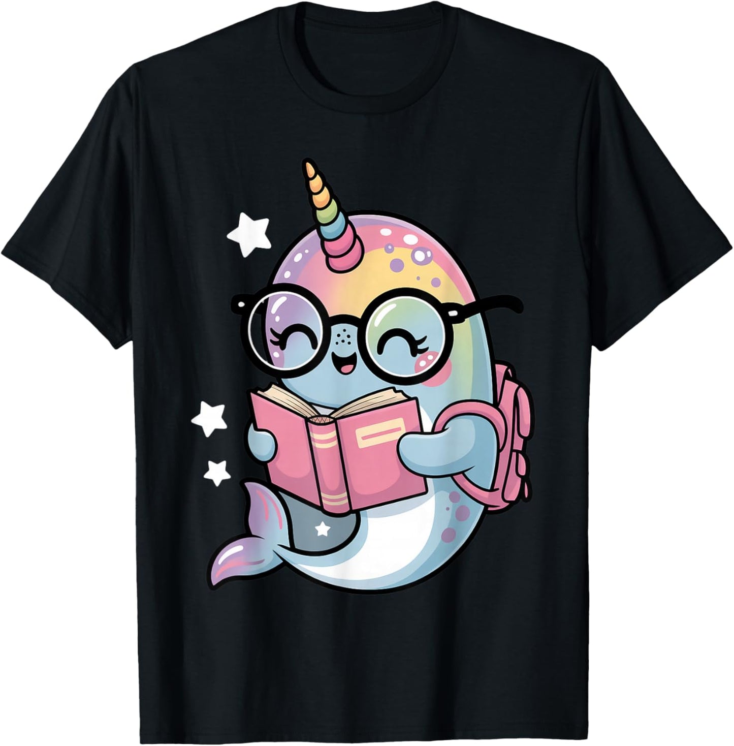 Kawaii Narwhal School Narwhal Costume Sea Unicorns Narwhal T-Shirt - T-Shirt | Black