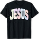Amen Jesus Patchwork Christian Quote Faith Bible Verse Retro T-Shirt - T-Shirt | Black