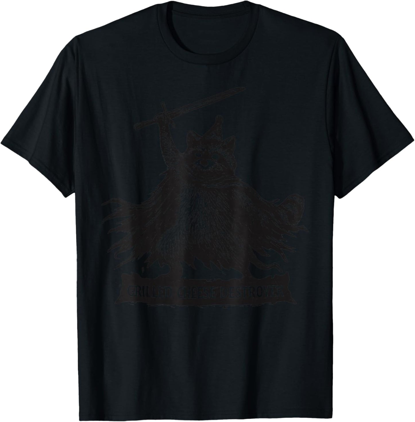Grilled Cheese Destroyer Raccoon Meme Funny Birthday T-Shirt - T-Shirt | Black