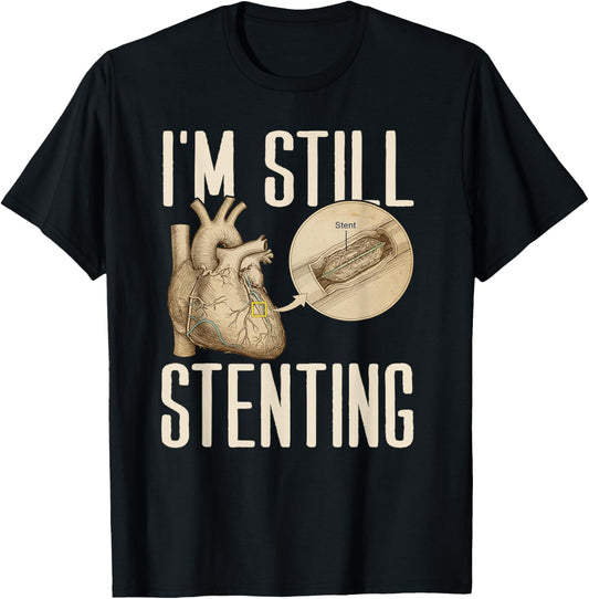 I'm Wired and I Love It - Stent T-Shirt - T-Shirt | Black