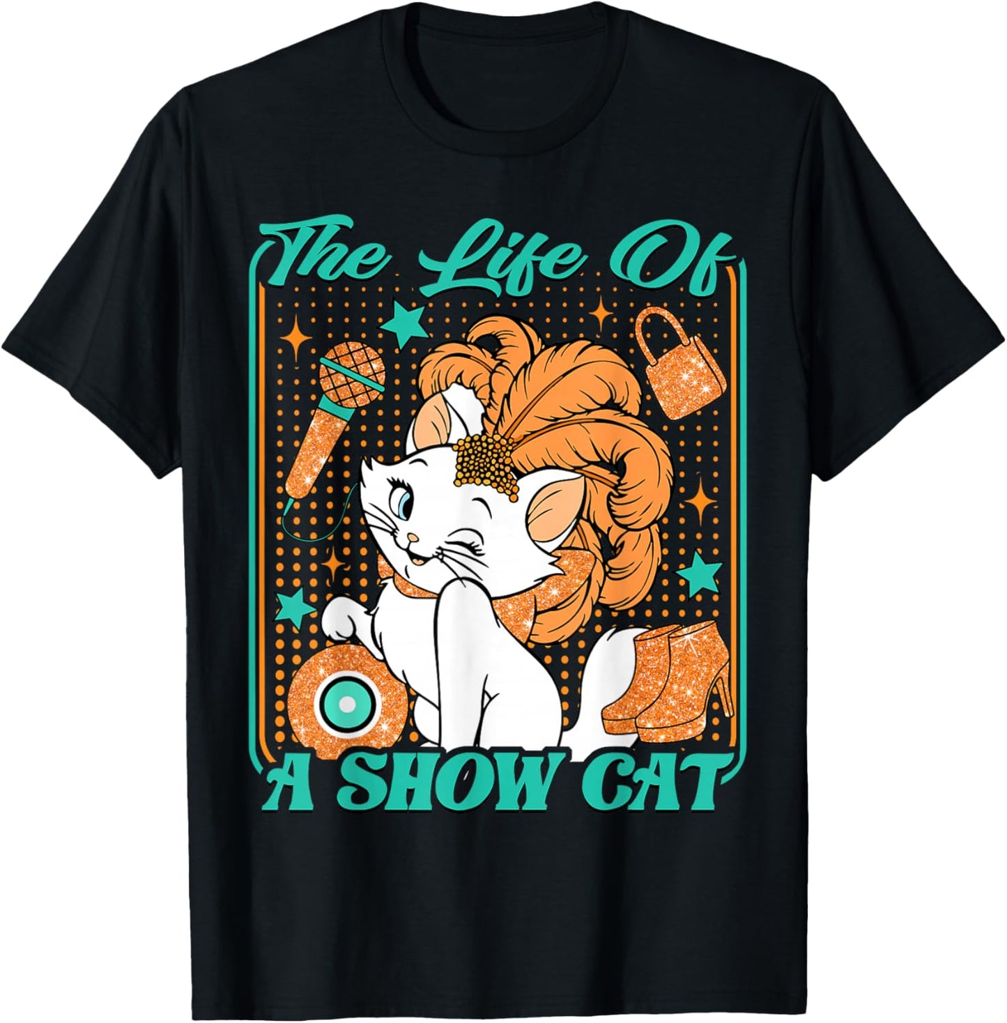 Cute Cat Era Life of Showcat Cat Lover Country Music Concert T-Shirt - T-Shirt | Black