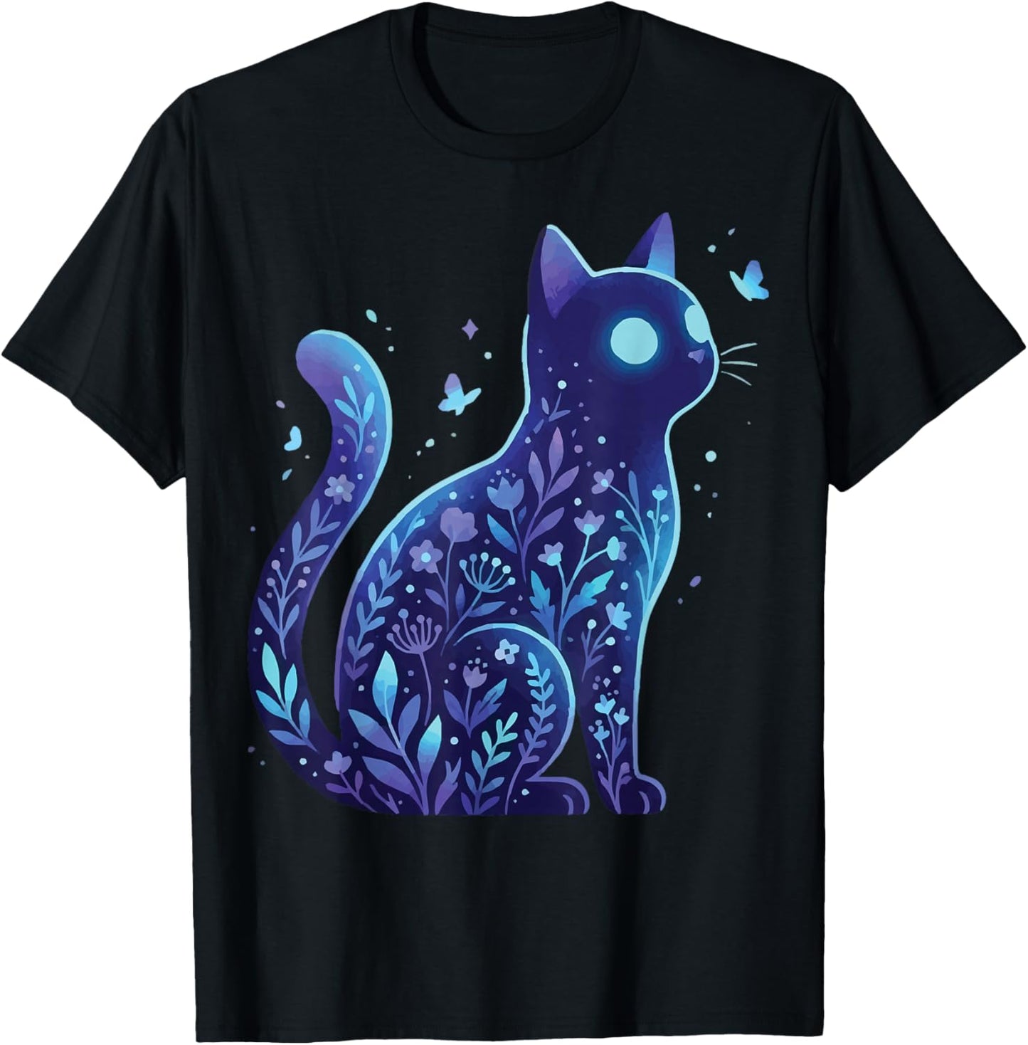 Cat Dark Aehsetetic Pastel Goth Gothcore T-Shirt - T-Shirt | Black