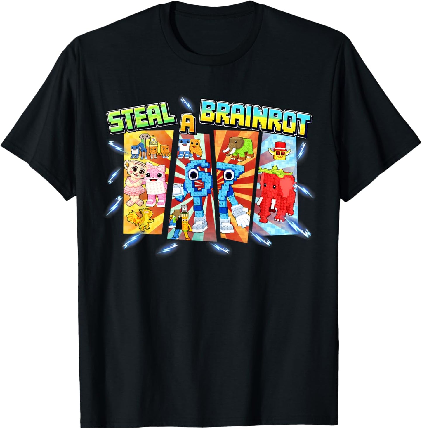 Steal A Brainrot Funny 67 Six Seven Meme Gifts for Boys Kids T-Shirt - T-Shirt | Black