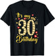 It's My 30th Birthday 30 Year Old Women Queen Diamond Crown T-Shirt - T-Shirt | Black