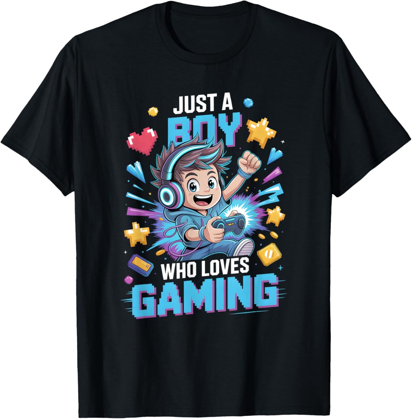 Boys Gaming T-Shirt - T-Shirt | Black
