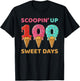 Scooping Up 100 Sweet Days 100th Day of School T-Shirt - T-Shirt | Black