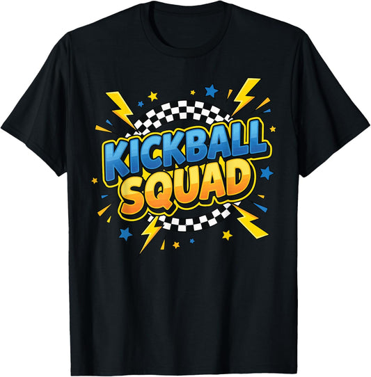 Kickball Squad T-Shirt - T-Shirt | Black
