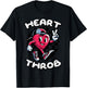 Valentines Day Heart Throb Peace Retro Groovy Boys Kids Men T-Shirt - T-Shirt | Black
