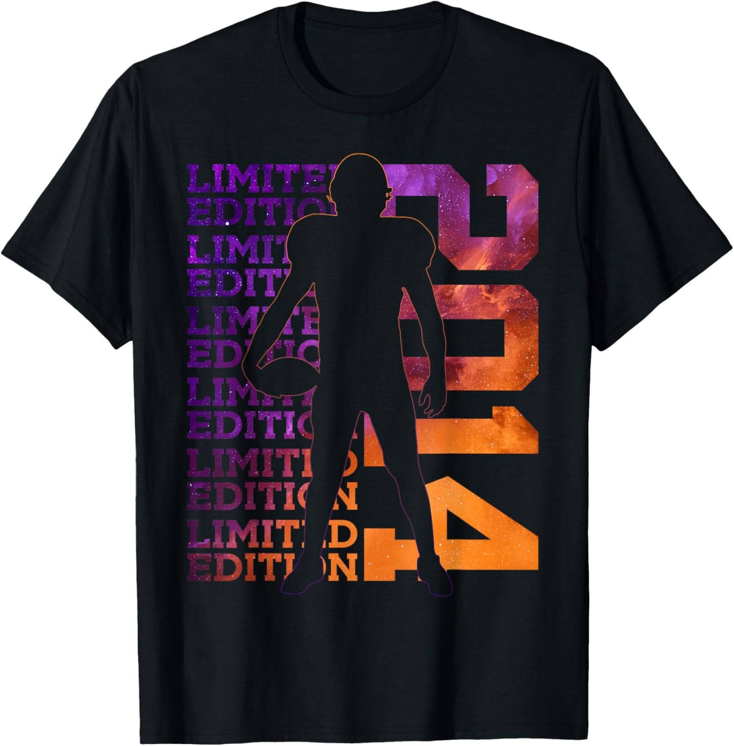 Limited Edition 2014 Football 12TH Birthday T-Shirt - T-Shirt | Black