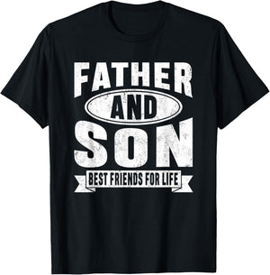 Father and Son Best Friends for Life Father's Day Men Boys T-Shirt - T-Shirt | Black