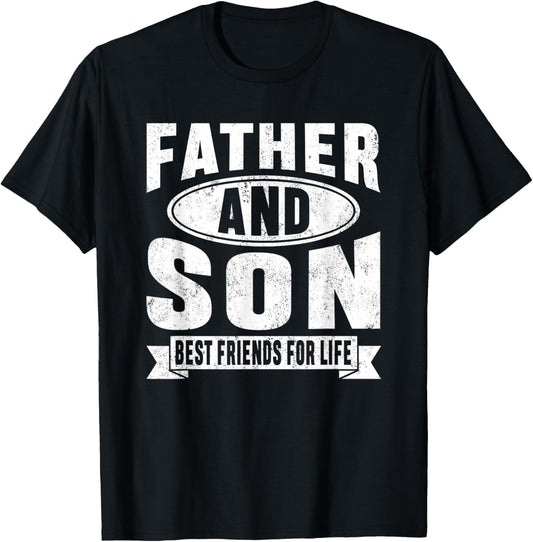 Father and Son Best Friends for Life Father's Day Men Boys T-Shirt - T-Shirt | Black