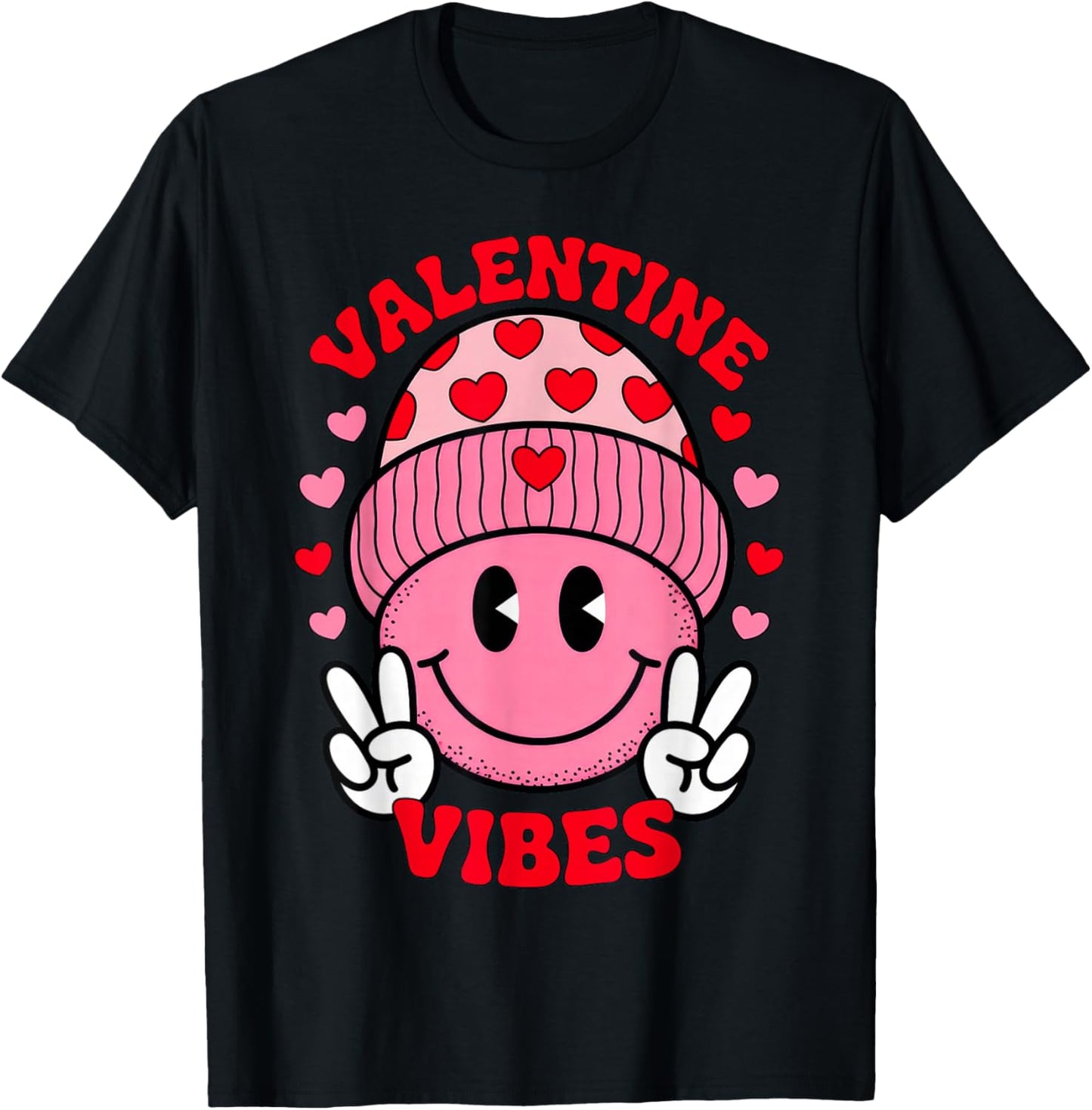 Valentine Vibes T-Shirt - T-Shirt | Black
