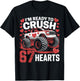 I'm Ready to Crush 67 Hearts Boys Valentines Design T-Shirt - T-Shirt | Black