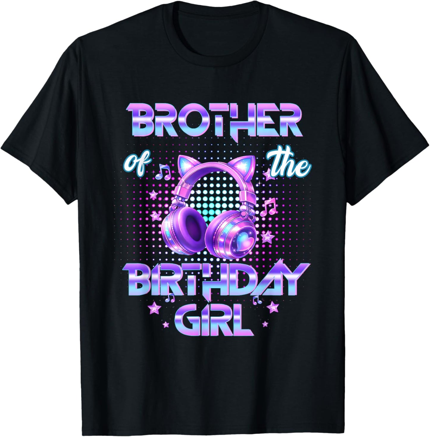 Brother The Birthday Girl K-pop Family Birthday Party Girls T-Shirt - T-Shirt | Black