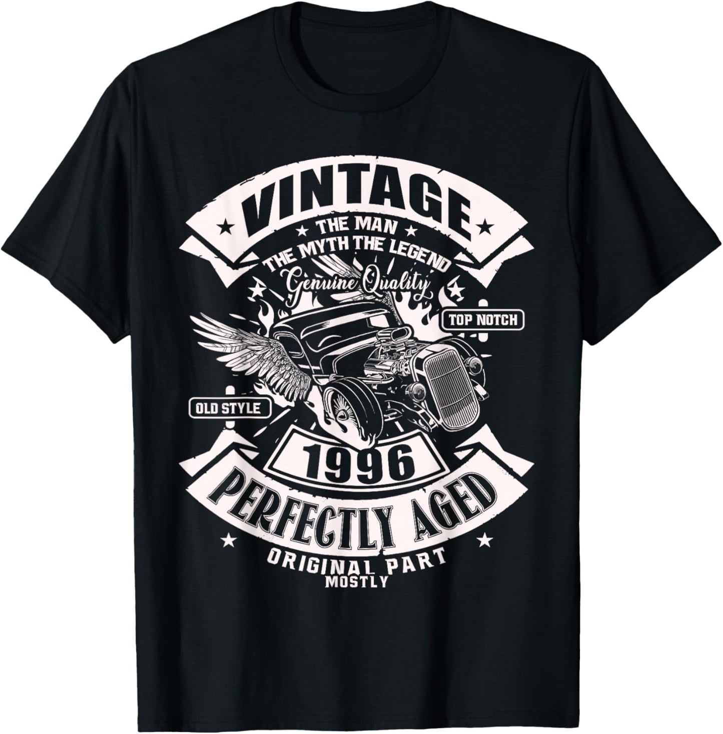 30th Birthday Gift Man Myth Legend 1996 30 Years Old T-Shirt - T-Shirt | Black