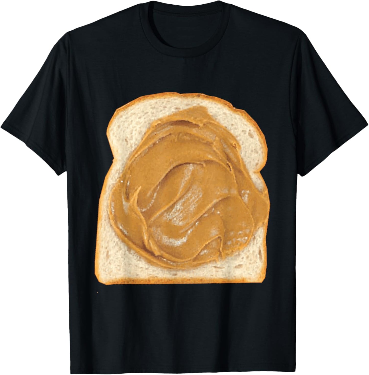 Peanut Butter On Bread Slice Costume Halloween Food Couples T-Shirt - T-Shirt | Black